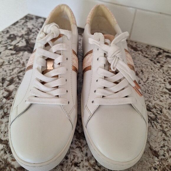 Michael Kors white Leather sneakers size 9.5M - Picture 1 of 8